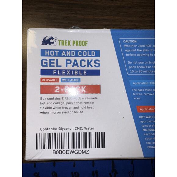 Set of 2 Reusable Hot and Cold Packs Soft and Flexible New Sealed - Picture 5 of 6